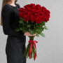 25 красных роз 100 см фото 2